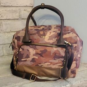 TUMI Camouflage Pink Travel Bag